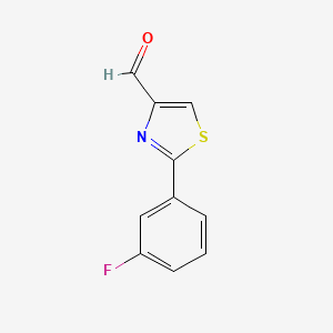 B1393109 2-(3-Fluorophenyl)thiazole-4-carbaldehyde CAS No. 885279-20-9