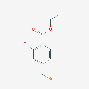 molecular formula C10H10BrFO2 B13931109 Ethyl 4-bromomethyl-2-fluorobenzoate 