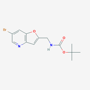 molecular formula C13H15BrN2O3 B1393113 tert-Butyl (6-bromofuro[3,2-b]pyridin-2-yl)methylcarbamate CAS No. 1186310-86-0