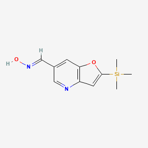 2-(Trimethylsilyl)furo[3,2-b]pyridine-6-carbaldehyde oxime