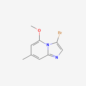 molecular formula C9H9BrN2O B13931224 3-Bromo-5-methoxy-7-methylimidazo[1,2-a]pyridine 