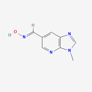 molecular formula C8H8N4O B1393123 (E)-3-Methyl-3H-imidazo[4,5-b]pyridine-6-carbaldehyde oxime CAS No. 1186405-20-8