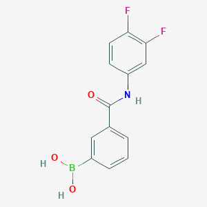 molecular formula C13H10BF2NO3 B1393124 (3-((3,4-Difluorophenyl)carbamoyl)phenyl)boronic acid CAS No. 1072946-15-6