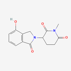 molecular formula C14H14N2O4 B13931245 3-(4-Hydroxy-1-oxoisoindolin-2-yl)-1-methylpiperidine-2,6-dione 