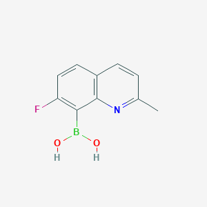 molecular formula C10H9BFNO2 B1393126 (7-Fluoro-2-methylquinolin-8-yl)boronic acid CAS No. 1072945-61-9