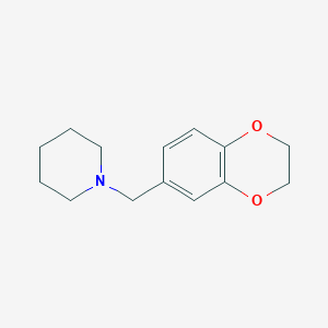 molecular formula C14H19NO2 B13931270 1-[(2,3-Dihydro-1,4-benzodioxin-6-yl)methyl]piperidine CAS No. 857373-50-3