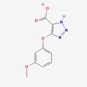 molecular formula C10H9N3O4 B13931322 5-(3-Methoxy-phenoxy)-1H-[1,2,3]triazole-4-carboxylic acid 