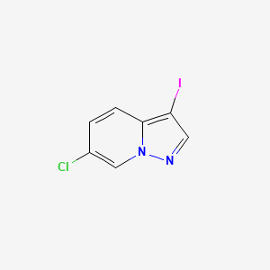 molecular formula C7H4ClIN2 B13931367 6-Chloro-3-iodopyrazolo[1,5-a]pyridine 