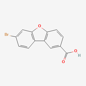 molecular formula C13H7BrO3 B13931382 7-Bromodibenzo[b,d]furan-2-carboxylic acid CAS No. 133953-25-0