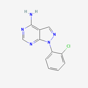 molecular formula C11H8ClN5 B13931385 1-(2-chloro-phenyl)-1H-pyrazolo[3,4-d]pyrimidin-4-ylamine 