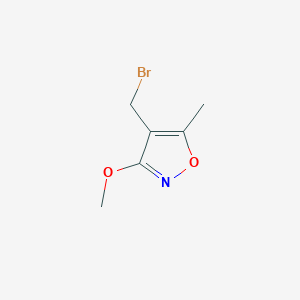 molecular formula C6H8BrNO2 B13931398 4-Bromomethyl-3-methoxy-5-methylisoxazole CAS No. 153124-43-7