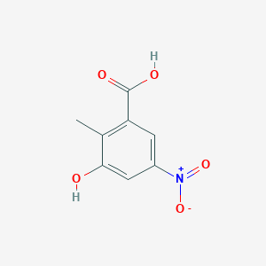 molecular formula C8H7NO5 B13931435 3-Hydroxy-2-methyl-5-nitrobenzoic acid 