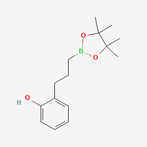 2-(3-(4,4,5,5-Tetramethyl-1,3,2-dioxaborolan-2-yl)propyl)phenol