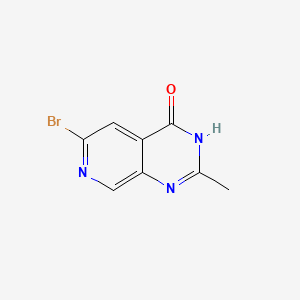 molecular formula C8H6BrN3O B13931443 6-Bromo-2-methylpyrido[3,4-d]pyrimidin-4(3H)-one 