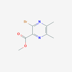 molecular formula C8H9BrN2O2 B13931467 Methyl 3-bromo-5,6-dimethyl-2-pyrazinecarboxylate 
