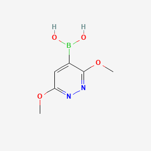 molecular formula C6H9BN2O4 B1393150 (3,6-Dimethoxypyridazin-4-yl)boronic acid CAS No. 1015480-87-1