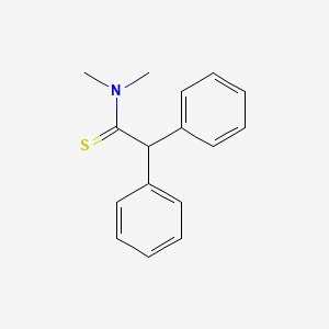 molecular formula C16H17NS B13931515 N,N-Dimethyl-alpha,alpha-diphenylthioacetamide CAS No. 54191-80-9