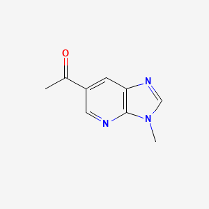 molecular formula C9H9N3O B1393154 1-(3-Methyl-3H-imidazo[4,5-b]pyridin-6-yl)ethanone CAS No. 1186310-80-4
