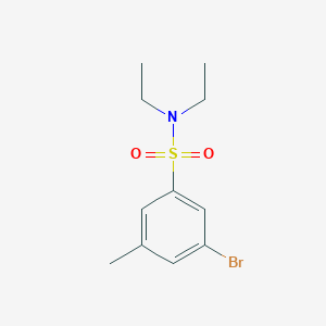 molecular formula C11H16BrNO2S B1393156 3-Bromo-N,N-diethyl-5-methylbenzenesulfonamide CAS No. 1020252-94-1