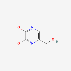 molecular formula C7H10N2O3 B13931577 5,6-dimethoxy-2-Pyrazinemethanol 