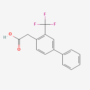 molecular formula C15H11F3O2 B13931590 2-(3-(Trifluoromethyl)biphenyl-4-yl)acetic acid 