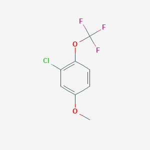 molecular formula C8H6ClF3O2 B13931604 2-Chloro-4-methoxy-1-(trifluoromethoxy)benzene 
