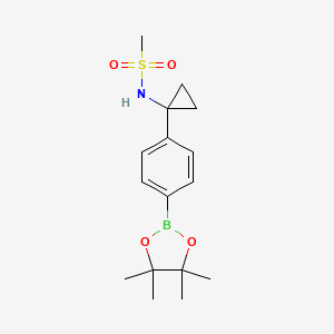 N-(1-(4-(4,4,5,5-Tetramethyl-1,3,2-dioxaborolan-2-yl)phenyl)cyclopropyl)methanesulfonamide