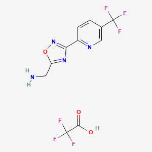 C-[3-(5'-(Trifluoromethyl)pyridin-2'-yl)-[1,2,4] oxadiazol-5-yl]-methylaminonium trifluoroacetate