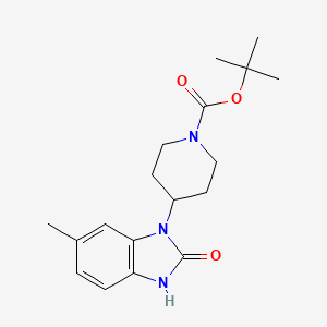 tert-Butyl 4-(6-methyl-2-oxo-2,3-dihydro-1H-1,3-benzodiazol-1-yl)piperidine-1-carboxylate
