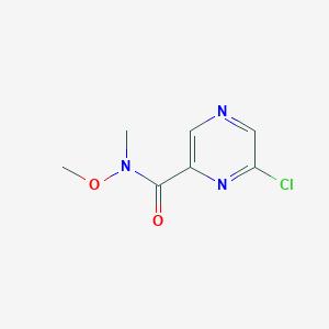 6-Chloro-N-methoxy-N-methylpyrazine-2-carboxamide