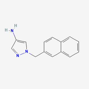 molecular formula C14H13N3 B1393171 1-(2-Naphthylmethyl)-1H-pyrazol-4-amine CAS No. 1240567-95-6