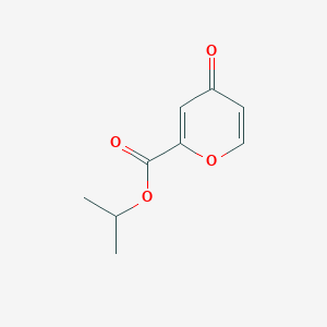 molecular formula C9H10O4 B13931712 Comanic acid isopropyl ester 