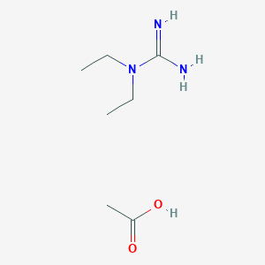 molecular formula C7H17N3O2 B1393172 N,N-Diethylguanidinium acetate CAS No. 1208081-42-8