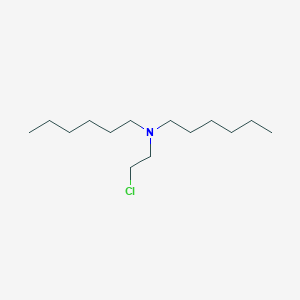 molecular formula C14H30ClN B13931737 N-(2-Chloroethyl)-N-hexyl-1-hexanamine CAS No. 57616-80-5