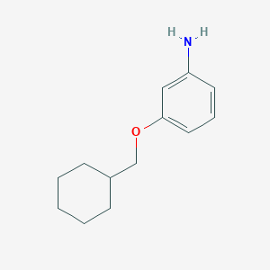 molecular formula C13H19NO B13931741 3-(Cyclohexylmethoxy)aniline 