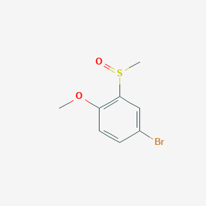molecular formula C8H9BrO2S B13931761 4-Bromo-1-methoxy-2-(methylsulfinyl)benzene 
