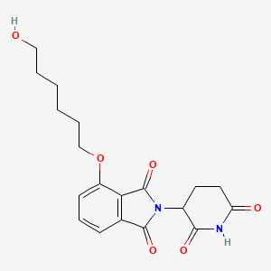 molecular formula C19H22N2O6 B13931768 Thalidomide-O-C6-OH 