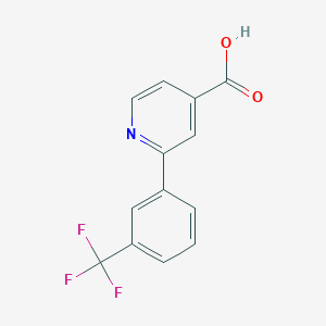 molecular formula C13H8F3NO2 B1393177 2-(3-(Trifluoromethyl)phenyl)isonicotinic acid CAS No. 1226291-45-7