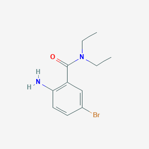B1393178 2-Amino-5-bromo-N,N-diethylbenzamide CAS No. 1263376-84-6