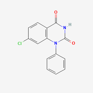 molecular formula C14H9ClN2O2 B13931790 7-Chloro-1-phenyl-2,4(1H,3H)-quinazolinedione 