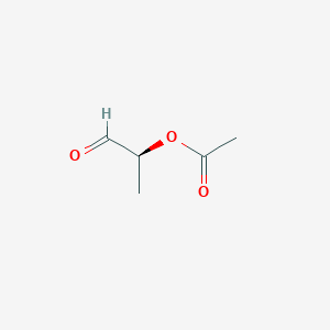 molecular formula C5H8O3 B13931810 Propanal, 2-(acetyloxy)-, (2S)- CAS No. 66875-70-5