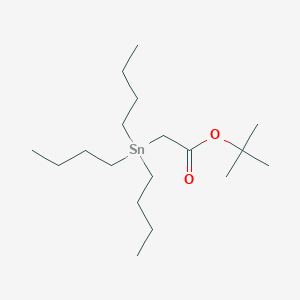 molecular formula C18H38O2Sn B13931827 Acetic acid, (tributylstannyl)-, 1,1-dimethylethyl ester CAS No. 90501-02-3