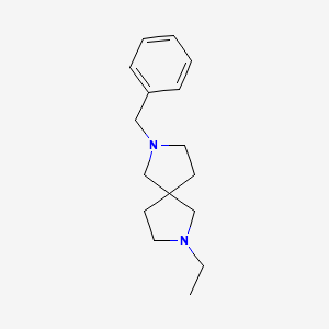 molecular formula C16H24N2 B13931829 2-ethyl-7-benzyl-2,7-Diazaspiro[4.4]nonane 