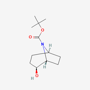 molecular formula C12H21NO3 B1393186 exo-8-Boc-2-hydroxy-8-azabicyclo[3.2.1]octane CAS No. 1408074-57-6