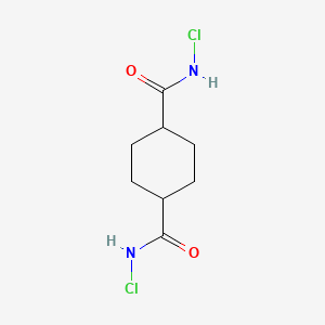 molecular formula C8H12Cl2N2O2 B13931866 1,4-Cyclohexanedicarboxamide, N,N'-dichloro- CAS No. 60525-38-4