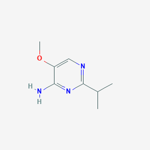 molecular formula C8H13N3O B13931870 2-Isopropyl-5-methoxypyrimidin-4-amine 