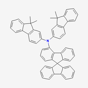 molecular formula C55H41N B13931871 N,N-Bis(9,9-dimethyl-9H-fluoren-2-yl)-9,9'-spirobi[9H-fluoren]-4-amine 
