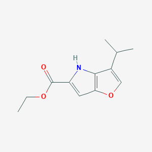 molecular formula C12H15NO3 B13931896 Ethyl 3-isopropyl-4h-furo[3,2-b]pyrrole-5-carboxylate 