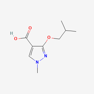 molecular formula C9H14N2O3 B13931910 3-Isobutoxy-1-methyl-1H-pyrazole-4-carboxylic acid 