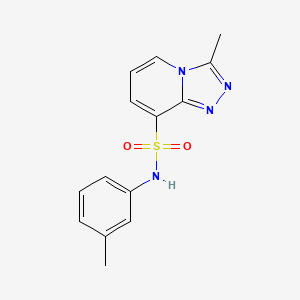 molecular formula C14H14N4O2S B1393197 3-甲基-N-(3-甲基苯基)[1,2,4]三唑并[4,3-a]吡啶-8-磺酰胺 CAS No. 1291487-11-0